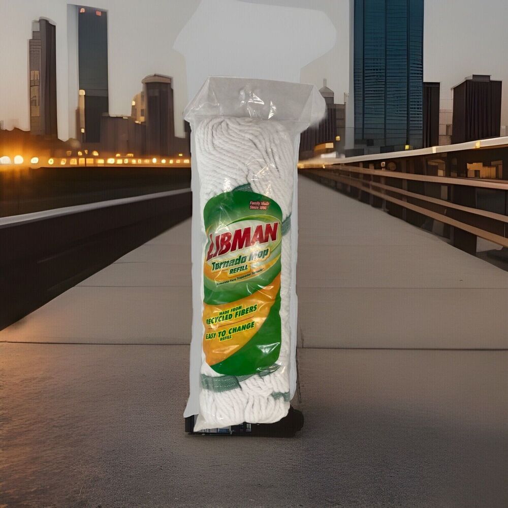 Libman Tornado Mop Easy to Change Refill Made from Recycled Fibers #02031 New
